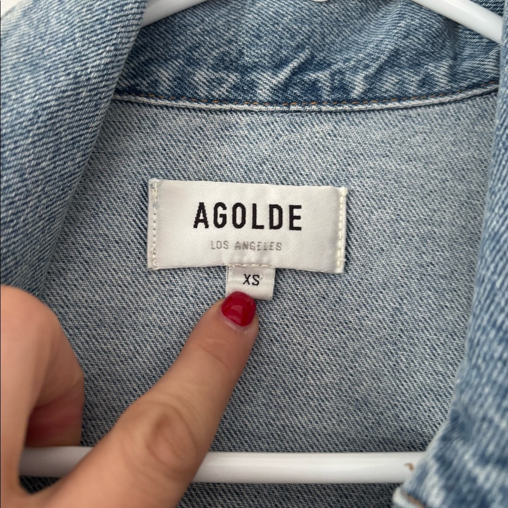 Agolde cropped denim jacket